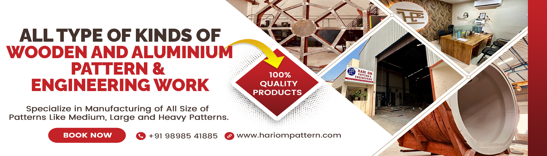 All Type of kinds of Wooden and Aluminum Pattern Engineering Work